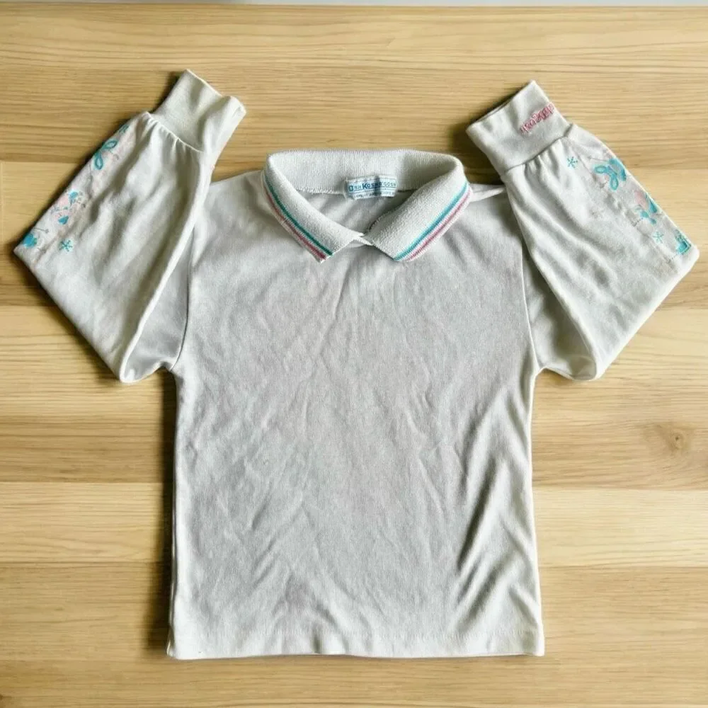 Vintage 90’s OshKosh B’gosh Pastel Snow Bunny Skiing Top